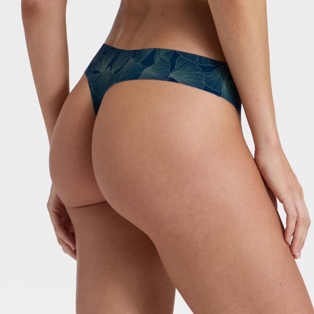 Auden Invisible Edge No-Show Bikini and Thong Underwear 3 pcs Set, Size Small